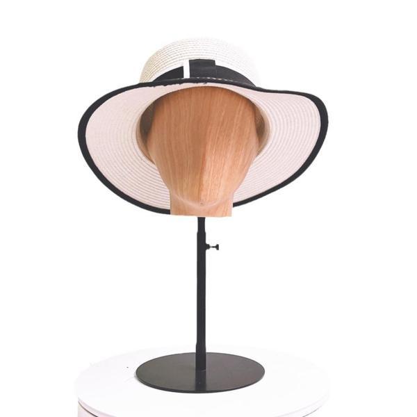 帽子とウィッグのディスプレイスタンド マネキンヘッドブロック イヤリング 帽子 理髪店用 ブラック