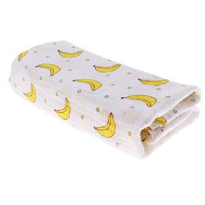 赤ちゃんぬいぐるみ毛布柔らかいモスリンコットンぬいぐるみタオルバナナ｜stk-shop