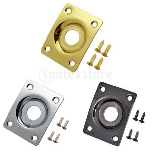 3倍ユニバーサルエレキギタージャックベース出力ソケットプレート長方形