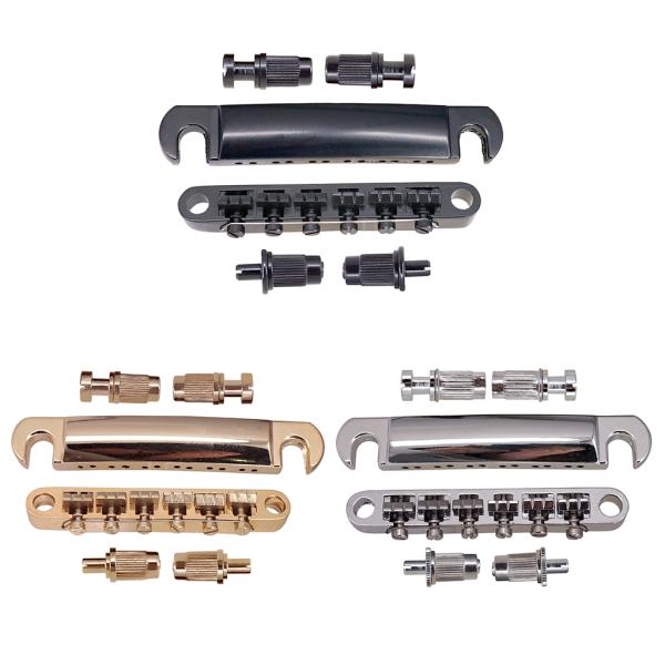 12弦 サドル チューンオーマチック ブリッジ テールピース LPエレクトリックギター用 全3色