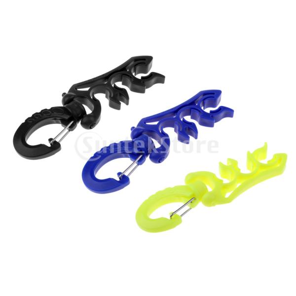 スキューバダイビングトリプル3 bcdホースホルダーリテーナ折りたたみスナップクリップ付き