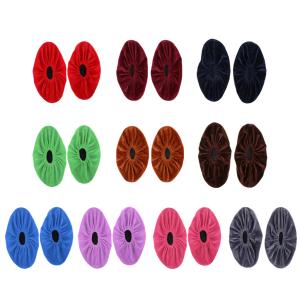 フランネル 靴カバー シューズカバー フリーサイズ 室内適用 全10色｜stk-shop
