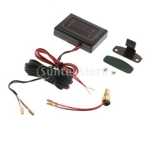 センサー付きdc12v  -  24v車のデジタル電圧計水温メーター