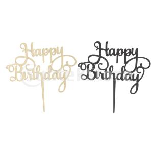 アクリルハッピーバースデーケーキトッパーパーティーサプライヤー