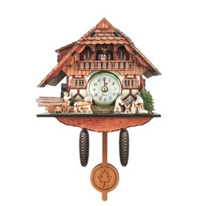 鳩時計 時計 ヴィンテージ 木製 時計 家 装飾 優秀 ギフト 耐久性 多種選べる｜stk-shop