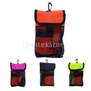 スキューバダイビングリール＆smb安全マーカーブイホルダーキャリーメッシュバッグ