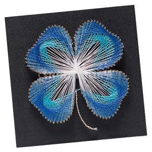 初心者のための基本的なツールを備えたラッキー4リーフストリングアートキット