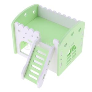 小さな動物ハムスターハウスケージ木のリスヴィラハット遊ぶおもちゃ