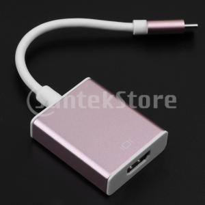 USB C to HDMI変換アダプタ USB 3.1タイプC DPモード  ラップトップ ディスプレイ アルミニウム