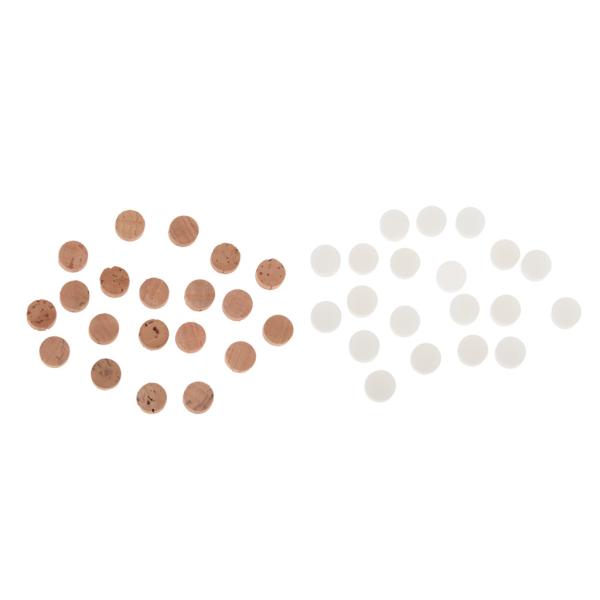 約20個入り トランペット ウォーターキーコルク コルクパッド 直径約9mm 全2色