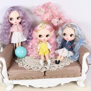 4色 1/6ドール用 頭皮ヘッドシェル付き ロ...の詳細画像4