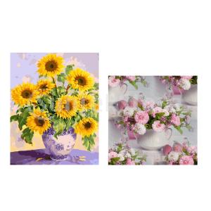 クロスステッチ 絵画 花 アートフレーム 5D 刺繍 工芸品