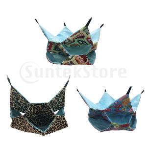 ハンモック  小動物用   3層   ハンギングベッド    取り外し可能