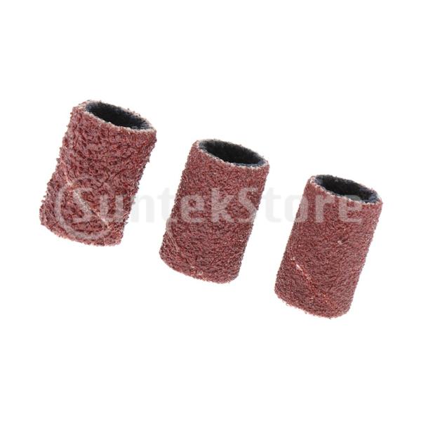 サンディングバンド キャップ サンドペーパースリーブ ネイルドリルサンディング ネイルドリル用 全3...