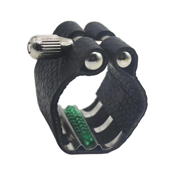 サックス マウスピースリガチャー ミッドレンジ  サックスバグパイプ 吹奏楽器アクセサリ ブラック