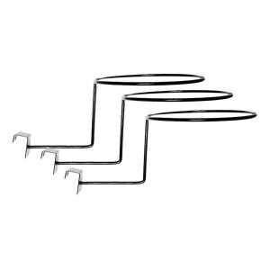 漁師の帽子の3パック防錆ヘルメットディスプレイホルダースタンドラックハンガー