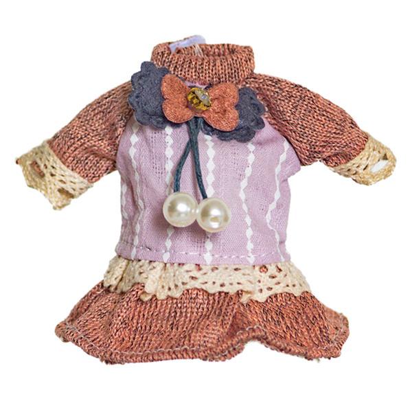 Vintage 16cm Girl Doll Clothesに適用1/12 BJDドールカジュアルア...