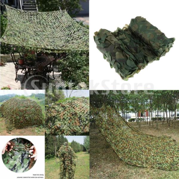 2x3m Woodland Camouflage Netting Leaves Camo Net T...