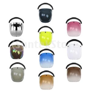 オープンフェイスヘルメットバイザーオートバイヘルメットバブルバイザーPCレンズ