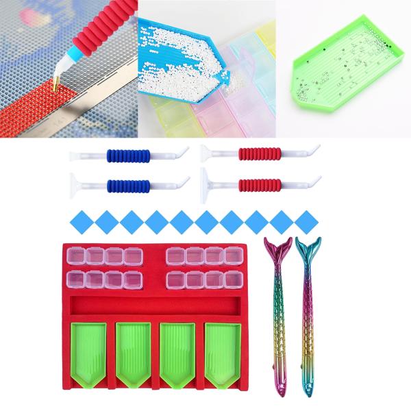 ダイヤモンド塗装トレイ主催ホルダーdiyのダイヤモンド塗装キットドリルペンツールアクセサリーdiyア...