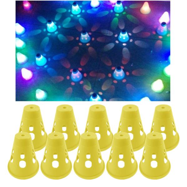 防風ライトアップスケートコーンマーカーサッカーサッカートレーニングエイドパイルカップロードブロッキン...