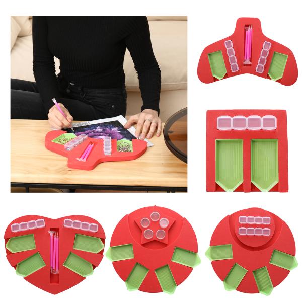 ダイヤモンド塗装トレイオーガナイザーアクセサリープラスチックトレイ.フレームdiyアートクラフトダイ...