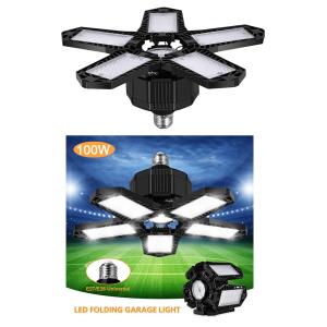 LEDガレージライト、180W倉庫天井照明12個の調整可能なパネルを備えた