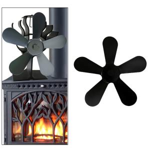 5ブレードストーブファンアタッチメント熱駆動木材/ログバーナーファンブレード環境にやさしい熱循環の暖炉のアクセサリー