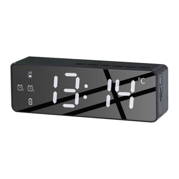 大アラーム時計ledデジタル表示デュアルusb充電ポートで高齢者のためのシンプルなベッドサイドビッグ...