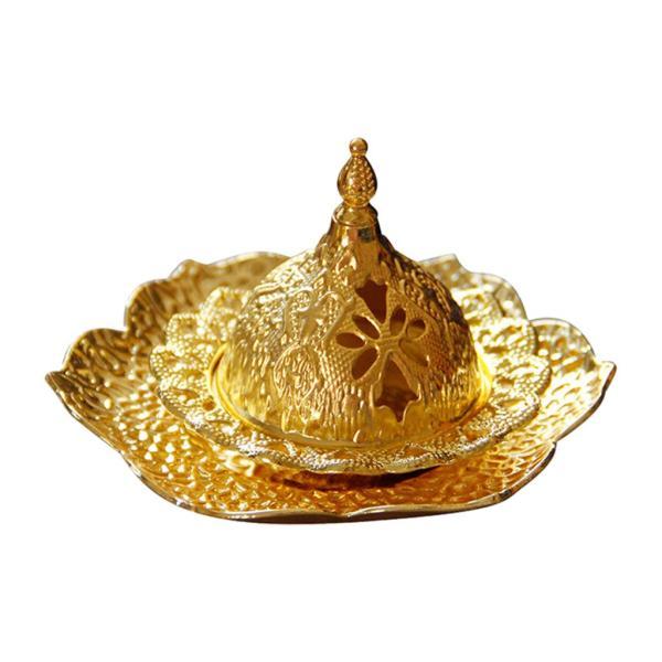 ノーブルインセンスバーナー3パーツコーンホルダーコイルバーニングストーブコースター付きレトロ卓上オー...