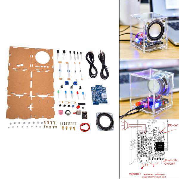 HU-009ミニスペイカーユニット電子部品DIYキットLED点滅付き5VDC電源電子小生産