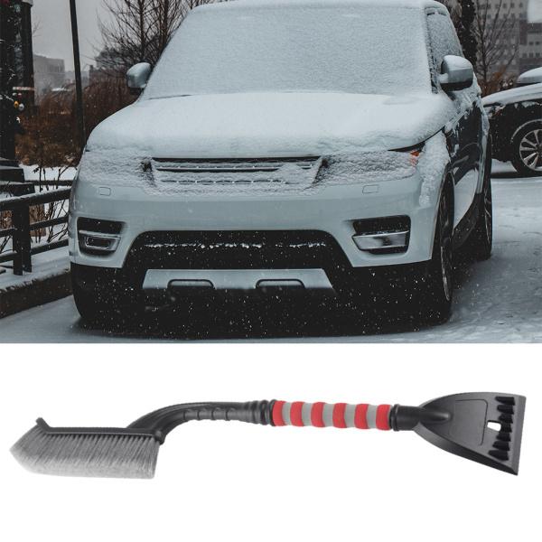 スノーブラシ、2-イン-1カークリーニングブラシ、フォームグリップ付き人間工学に基づいたハンドル、ア...