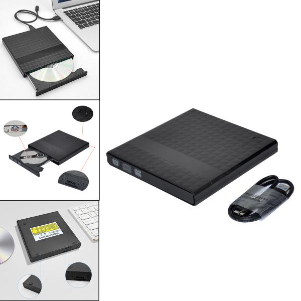 USB 3.0外付けDVDドライブレコーダー高速カード読み取り光学ドライブDVD-RWデスクトップP...