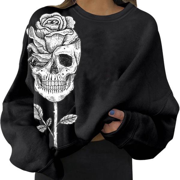 ラウンドネックスウェットシャツイージーコスチューム秋のアスレチックゆったりとした服カジュアルセーター...