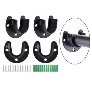 4個のステンレス鋼クローゼットロッドホルダーセ...の詳細画像3