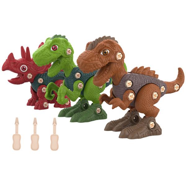 3〜8歳の子供のためのドライバーDIY分解で創造的な分解恐竜のおもちゃ教育玩具誕生日プレゼント早期学...