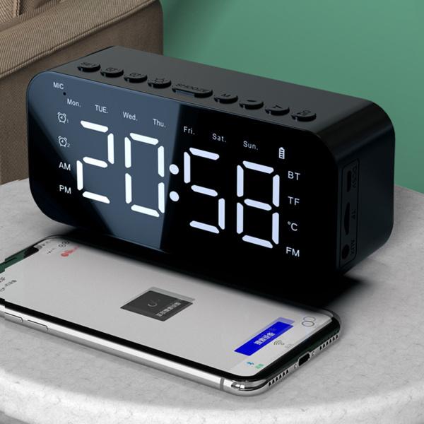 Bluetooth Loudspeaker Calendar Mirror TF Card BT5....