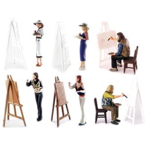 1:64ミニチュアイーゼル画材ドールハウス絵画...の詳細画像3