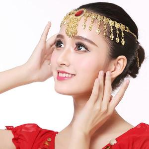 女性のためのベリーダンスヘッドバンドヘアアクセ...の詳細画像1
