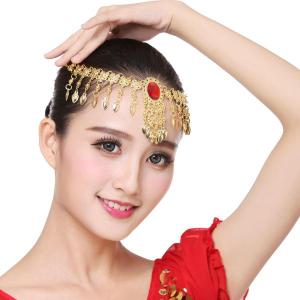 女性のためのベリーダンスヘッドバンドヘアアクセ...の詳細画像4