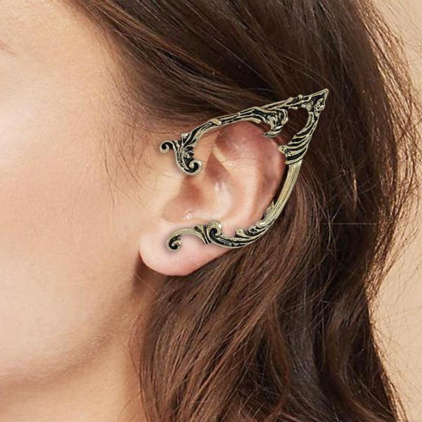 エルフクリップオンイヤーカフフェアリーギフトホロウエンシェントパーティーコスプレ女性