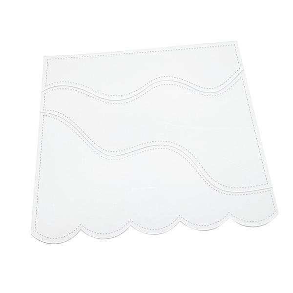 3xキルティング定規波型クリアDIYステンシルArcrylicfor Tailor Sewing M...