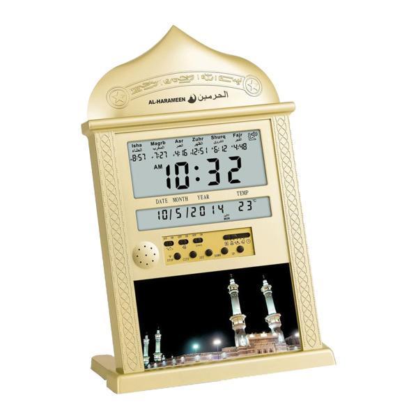 イスラムのアザン壁掛け時計警報イスラム教徒の祈りラマダンモスクの家の装飾の贈り物