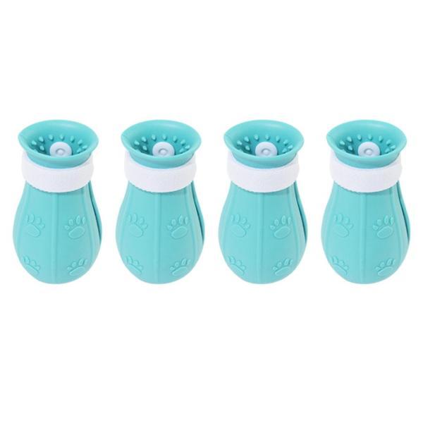 猫のネイルキャップアンチスクラッチペットの爪足プロテクター4ピース/個