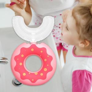 ドーナツU字型マニュアル子供用360度食品グレードシリコーンソフトヘッド