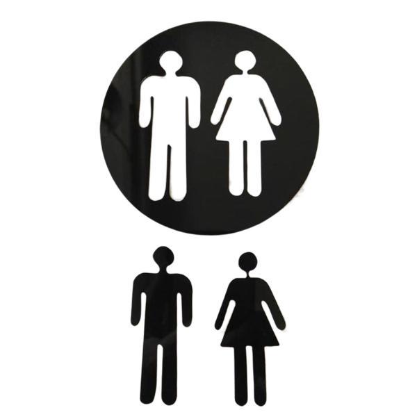 男性と女性のトイレはレストランのピクトグラムグラフィックシンボルに署名します