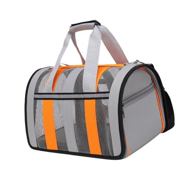 大型子犬キャリーバッグ 折りたたみ式 通気性 猫の巣 犬 猫 キャリア キャリーパッケージ ウサギ ...