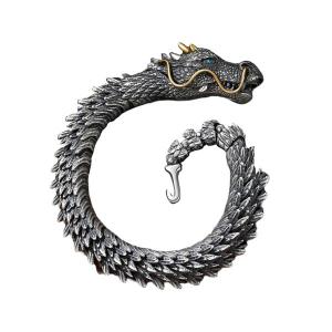 レトロ ドラゴン スケール ブレスレット ヒッ...の詳細画像1