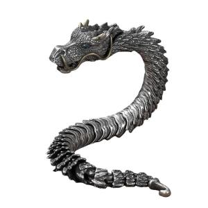 レトロ ドラゴン スケール ブレスレット ヒッ...の詳細画像2