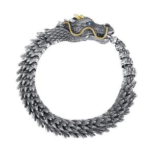 レトロ ドラゴン スケール ブレスレット ヒッ...の詳細画像3